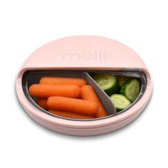 Melii Spin 3 Compartment Snack Container, Color: pink