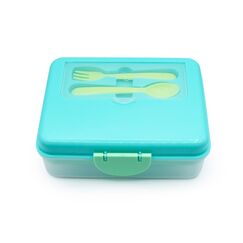 Melii 2 Tier Bento Lunch Box, Color: Turquoise