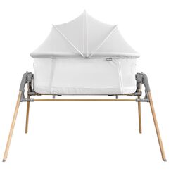 Teknum 3In1 Baby Rocker Bassinet Infant Crib With Mosquito Net 0-6 Months, Color: White