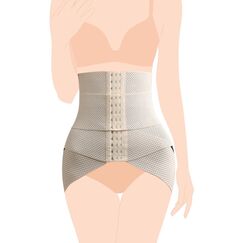 Sunveno Belly Shaper And Hip Definition Band, Color: Beige, Maternity Size: S