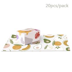 Sunveno Baby Feeding Disposable Travel Placemats 20 Pcs Pack, Color: White