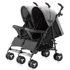 Teknum Twin Stroller Fellow 0–36 Months 2×15Kg, Color: Grey
