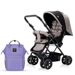 Teknum Look At Me Reversible Baby Stroller With Sunveno Diaper Bag
