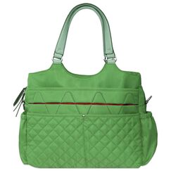 Sunveno Fashion Diaper Bag 17.7L With 15 Pockets And Shoulder Strap, Color: Green