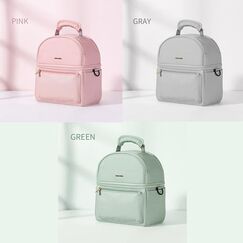 Sunveno Insulated Lunch Bag With Thermos Box 29.5Cm Dual Compartment, Color: Green