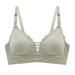 Sunveno Maternity Feeding Bra, Color: Green, Maternity Size: L