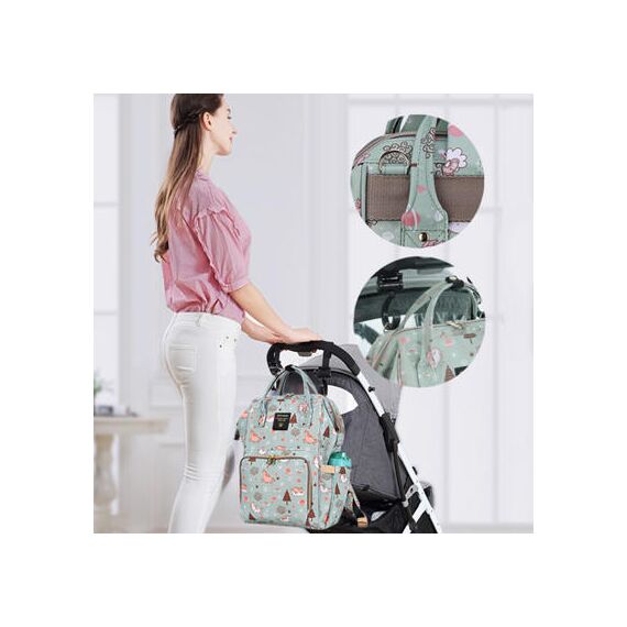 Sunveno Diaper Travel Kit With Usb Port And Changing Clutch 42X27X21Cm, Color: Green, 6 image
