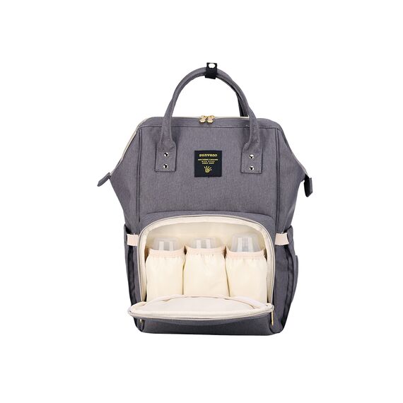 Teknum 3 In 1 Stroller Black With Sunveno Diaper Bag And Hooks 0–3 Years Up To 18Kg, Color: Grey, 9 image