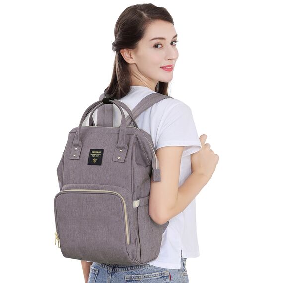 Teknum 3 In 1 Stroller Black With Sunveno Diaper Bag And Hooks 0–3 Years Up To 18Kg, Color: Grey, 5 image