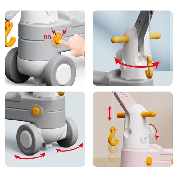 Teknum 2In1 Rock Ride On Grey Rocking Horse & Slide 18–72 Months Up To 50Kg, 8 image