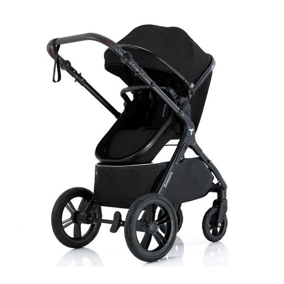 Teknum 3In1 Compacto Baby Stroller With Bassinet Air Cabin Friendly 0-36 Months, Color: Black, 2 image