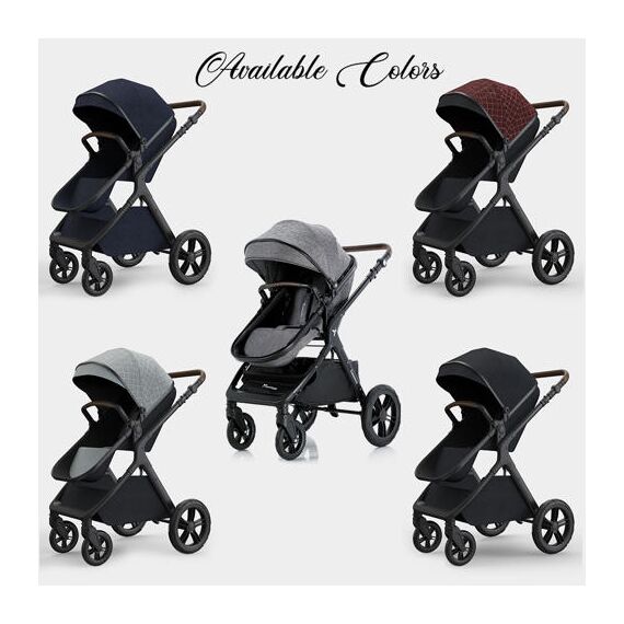 Teknum 3In1 Compacto Baby Stroller With Bassinet Air Cabin Friendly 0-36 Months, Color: Black, 17 image