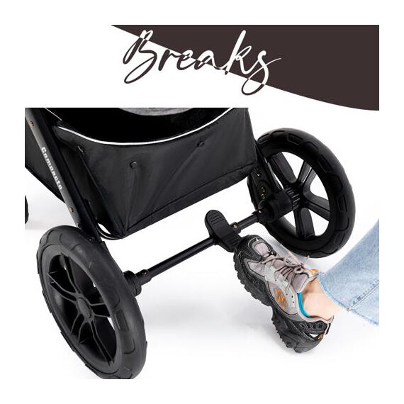 Teknum 3In1 Compacto Baby Stroller With Bassinet Air Cabin Friendly 0-36 Months, Color: Black, 15 image