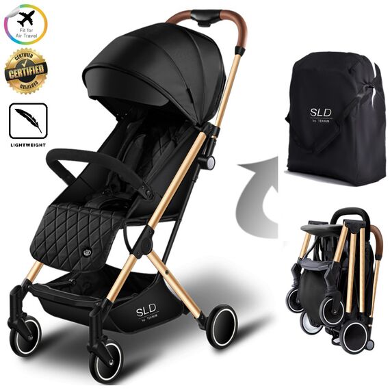 Teknum Travel Lite Stroller Sld Cabin Fold 0–4 Years Up To 22Kg, Color: Black