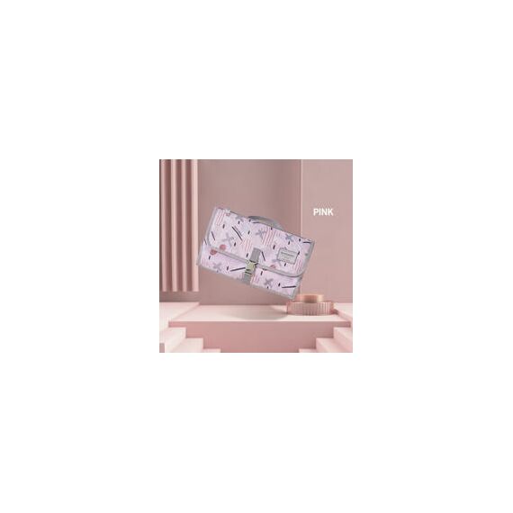 Sunveno Diaper Changing Pad Clutch Kit, Color: pink, 6 image