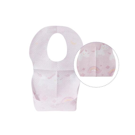 Sunveno Disposable Baby Bibs 20 Pcs, Color: pink, 6 image