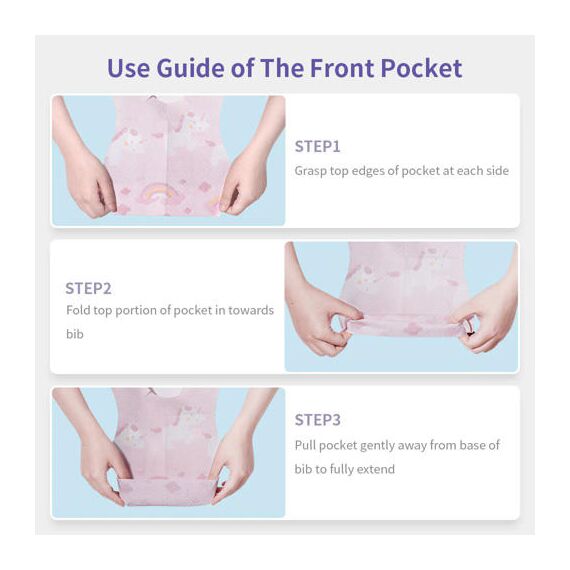 Sunveno Disposable Baby Bibs 20 Pcs, Color: pink, 9 image