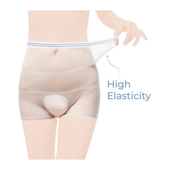 Sunveno Postpartum Mesh Underwear 2 Pieces, Color: White, Maternity Size: M, 8 image