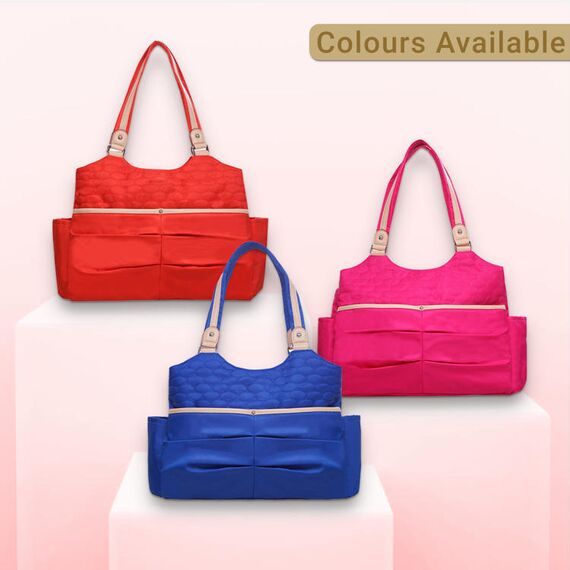 Sunveno Fashion Diaper Tote Bag 21.5L With 11 Pockets And Shoulder Strap, Color: Blue, 9 image
