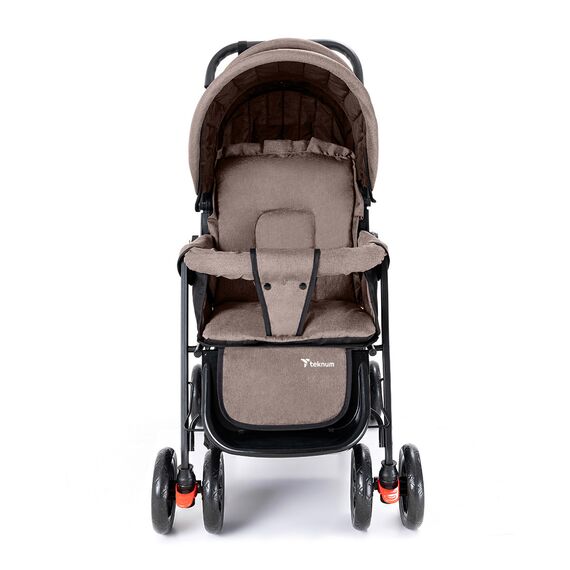 Teknum Double Baby Stroller Twin 6-36 Months 20Kg, Color: Khaki, 3 image