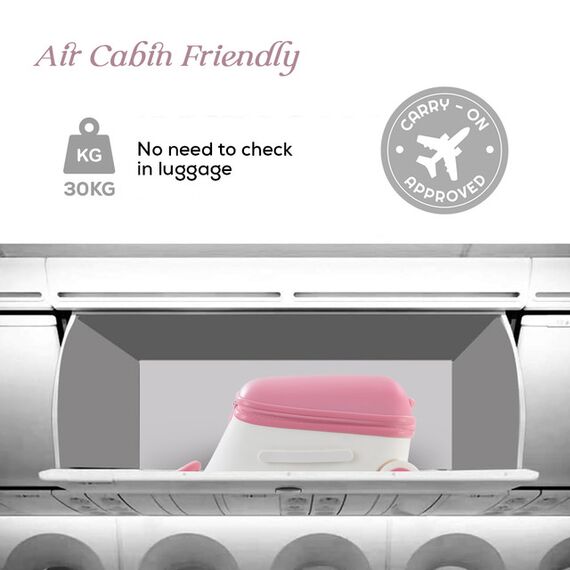 Teknum 3In1 Ride On Suitcase 34L 3+ Years Up To 70Kg, Color: pink, 7 image