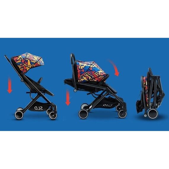 Teknum Travel Lite Stroller Sld Cabin Fold 0–4 Years Up To 22Kg, Color: Black & White, 5 image