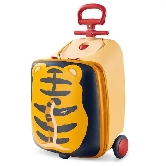 Teknum 3In1 Ride On Suitcase 34L 3+ Years Up To 70Kg, Color: Yellow Wave, 3 image