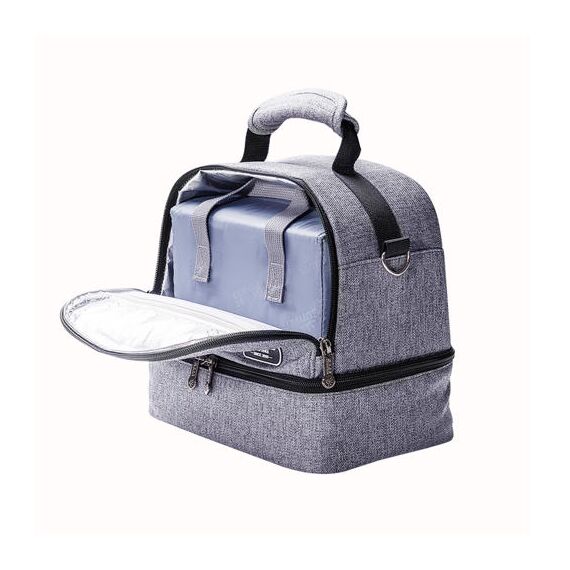 Sunveno Insulated Bottle/Lunch Bag 9L With 4 Penguin Ice Packs – Grey, 12 image