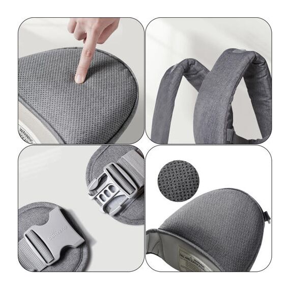 Sunveno Baby Carrier With Infant Hip Seat 0–36M – Grey, 8 image