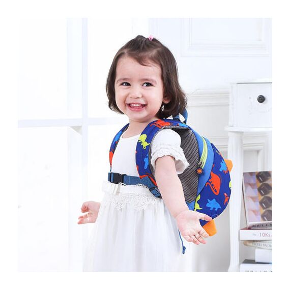 Sunveno Kids Backpack With Safety Harness 2-8 Years, Color: Blue, 8 image