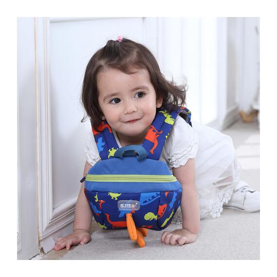Sunveno Kids Backpack With Safety Harness 2-8 Years, Color: Blue, 14 image