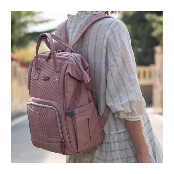 Sunveno Diaper Bag With Usb Port, Color: pink, 11 image