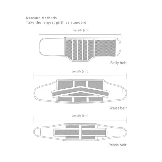 Sunveno 3 In 1 Adjustable Maternity Belt Postpartum Support Set, Color: Natural Color, Maternity Size: L, 18 image