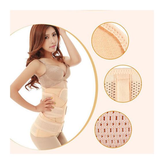 Sunveno 3 In 1 Adjustable Maternity Belt Postpartum Support Set, Color: Natural Color, Maternity Size: XXXL, 4 image