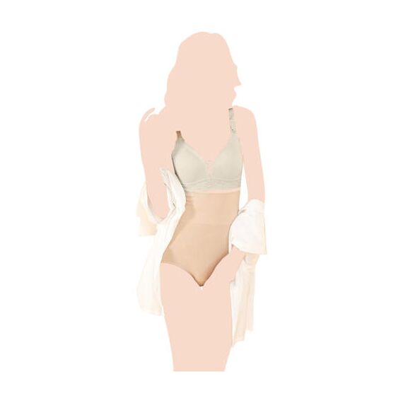 Sunveno High Waist Maternity Belly Support Cotton Panties One Size Fits All, Color: Skin, 2 image