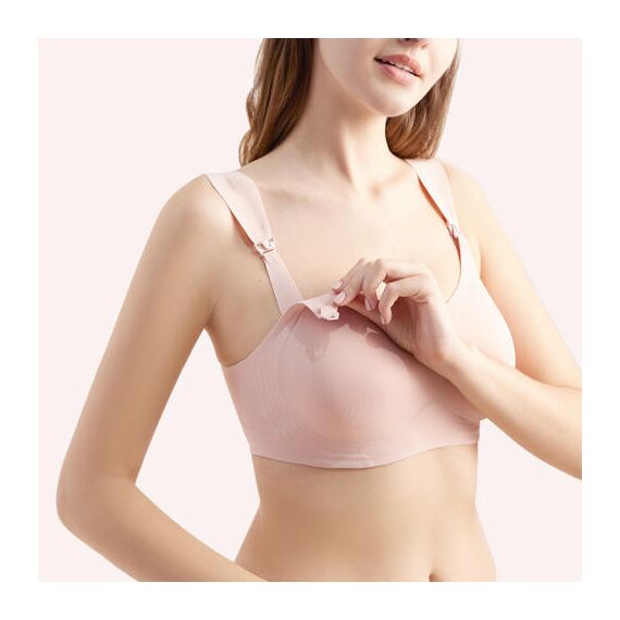 Sunveno Maternity Feeding Bra, Color: pink, Maternity Size: XL, 7 image