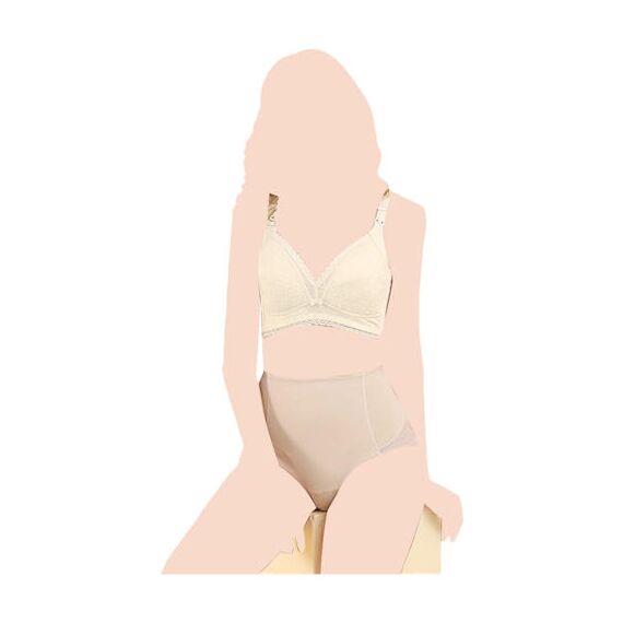Sunveno Maternity Nursing Bra, Color: Skin, Maternity Size: 85B, 5 image