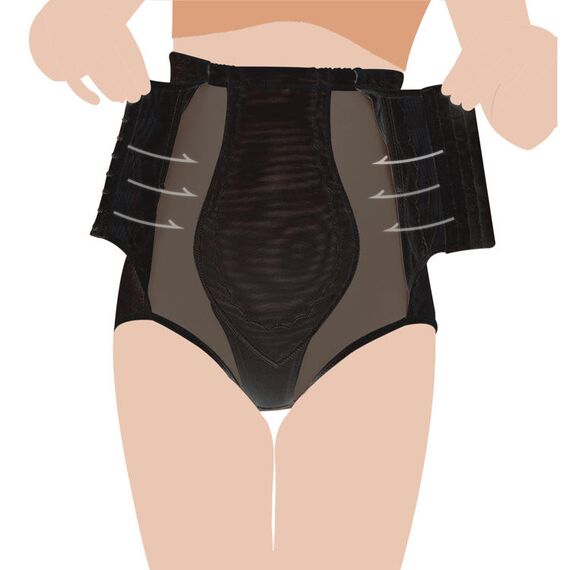 Sunveno Maternity Postpartum Abdominal Pant Style Belt, Color: Black, Maternity Size: XL, 7 image