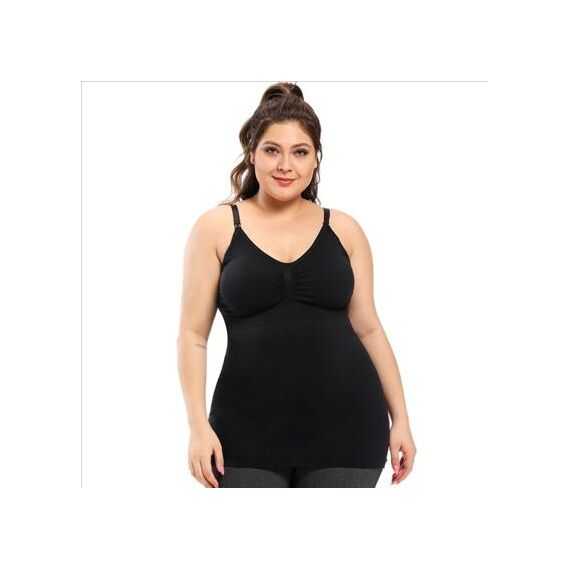 Sunveno Maternity Nursing Tank, Color: Black, Maternity Size: L, 4 image