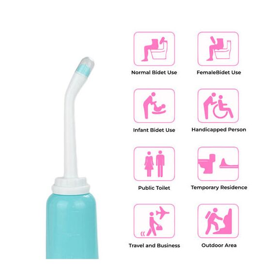 Sunveno Portable Bidet 500Ml, Color: Blue, 5 image