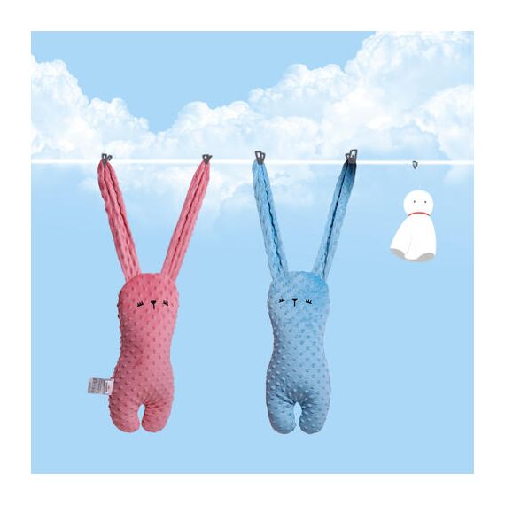 Sunveno Baby Comforting Rabbit Pillow, Color: Blue, 10 image