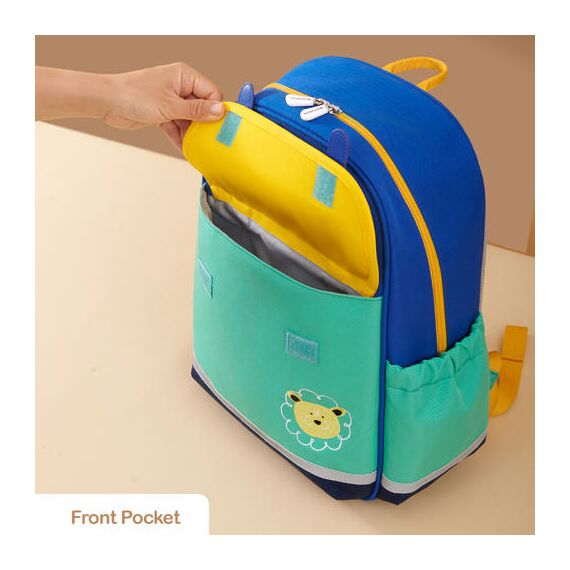 Sunveno School Backpack 16 Inch 16.8L, Color: Green, 4 image