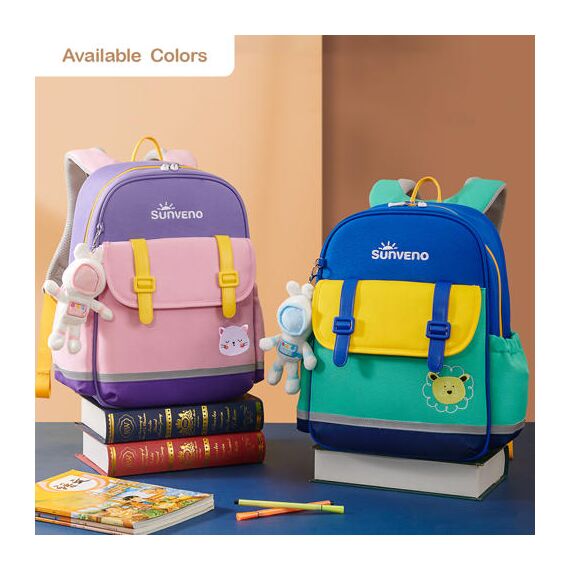Sunveno School Backpack 16 Inch 16.8L, Color: Green, 11 image