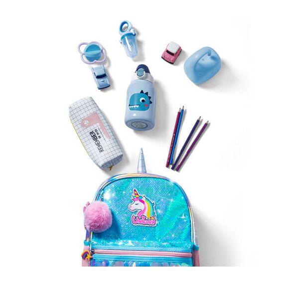 Sunveno Unicorn Sparkle Backpack 6.5L, Color: Green, 4 image