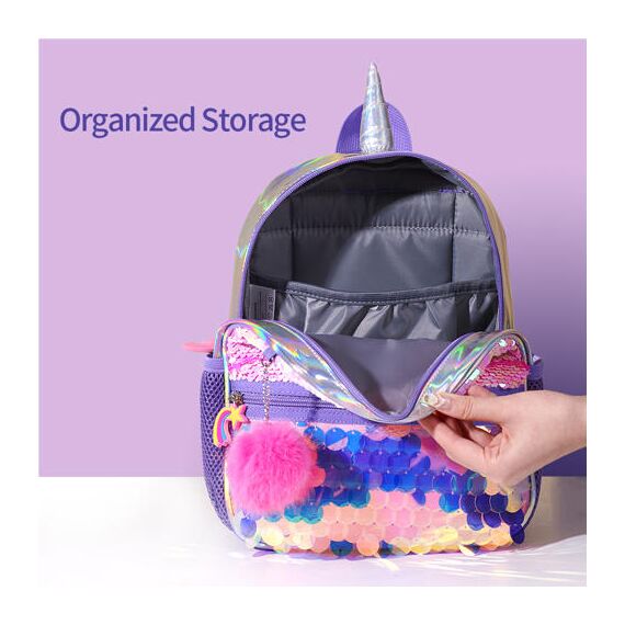 Sunveno Unicorn Sparkle Backpack 6.5L, Color: pink, 8 image