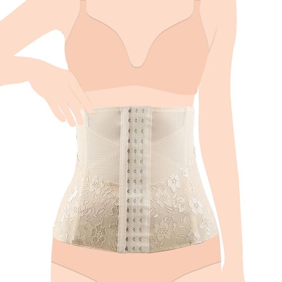 Sunveno 2 In 1 Body Shaper Combo, Color: Beige, Maternity Size: L, 4 image