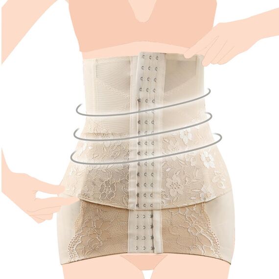 Sunveno 2 In 1 Body Shaper Combo, Color: Beige, Maternity Size: L, 6 image