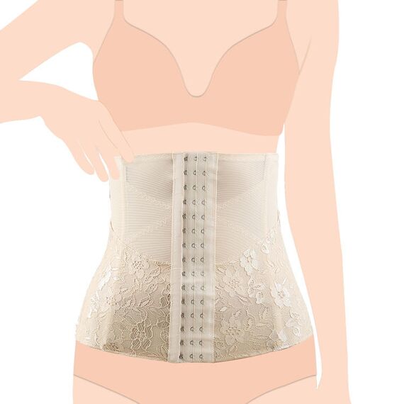Sunveno 2 In 1 Body Shaper Combo, Color: Beige, Maternity Size: M, 4 image