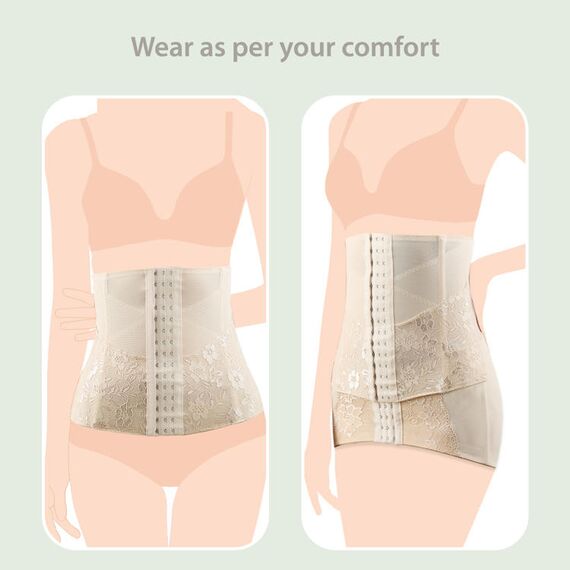 Sunveno 2 In 1 Body Shaper Combo, Color: Beige, Maternity Size: M, 9 image