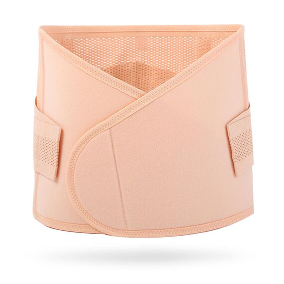 Sunveno Abdominal Support Maternity Cross Grip Belly Wrap, Color: Beige, Maternity Size: L, 2 image